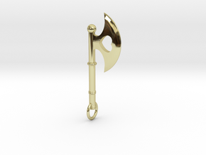 Queen of Hearts Earrings (Single Earring/Axe) in 18k Gold Plated Brass