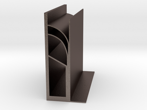 Flying Buttress bookends in Polished Bronzed Silver Steel