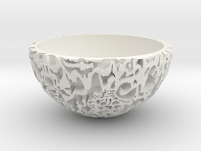 Galaxy Bonsai Pot XXL (17 cm) in White Natural Versatile Plastic