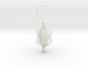 Something Inside Earring in White Natural Versatile Plastic