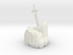 Sword In The Stone in White Natural Versatile Plastic
