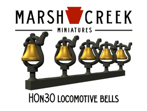 HOn30 Small Bell (5) in Tan Fine Detail Plastic