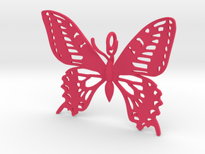 Butterfly Pendant vs 02 in Pink Processed Versatile Plastic