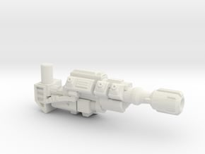 War For Cybertron Ion Blaster, 5mm grip in White Natural Versatile Plastic