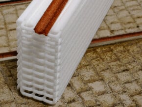 Rillenschieneneinsatz 3m für Lenz (alt) in White Natural Versatile Plastic