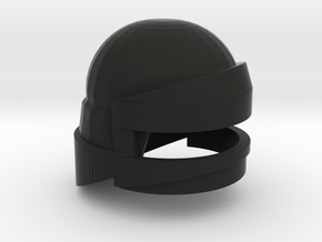 Shock Trooper Helmet (V, The Visitors), 1/6 in Black Natural Versatile Plastic