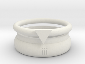 RxOUTINE Wellness Tracking Ring  in White Natural Versatile Plastic