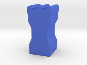Game Piece, Dwarven Tower in Blue Processed Versatile Plastic
