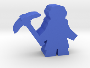 Game Piece, Dwarven Miner in Blue Processed Versatile Plastic