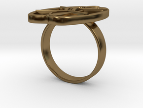 NEL METAL DETECTOR COIL RING in Polished Bronze