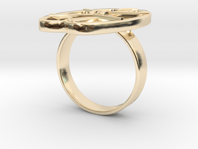 NEL METAL DETECTOR COIL RING in 14K Yellow Gold