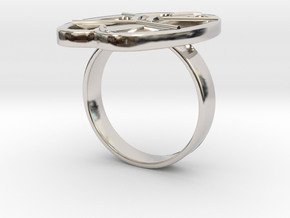 NEL METAL DETECTOR COIL RING in Rhodium Plated Brass