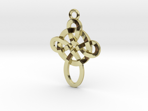 Celtic style pendant in 18k Gold