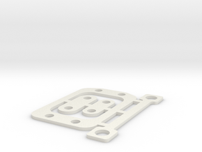 RC10B6 1mm Gear Box Spacer Set in White Natural Versatile Plastic