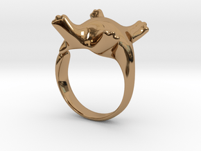 Cat Ring II -the lazy in Polished Brass: 5 / 49