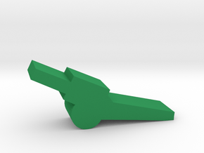 Game Piece, WW2 Towed Howitzer in Green Processed Versatile Plastic