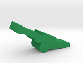 Game Piece, Towed Howitzer in Green Processed Versatile Plastic