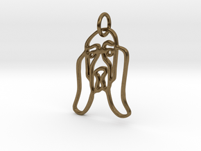 Basset Hound in Natural Bronze (Interlocking Parts)
