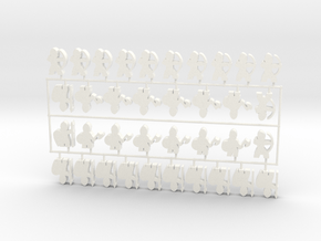 Custom Order 020617 36-set in White Processed Versatile Plastic
