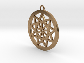 Pendant sun in Natural Brass