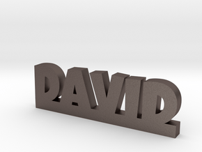 DAVID Lucky in Polished Bronzed Silver Steel