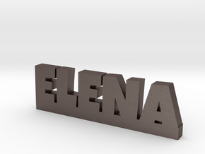 ELENA Lucky in Polished Bronzed Silver Steel