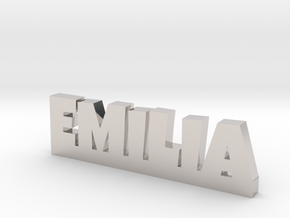 EMILIA Lucky in Rhodium Plated Brass
