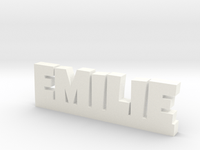 EMILIE Lucky in White Processed Versatile Plastic