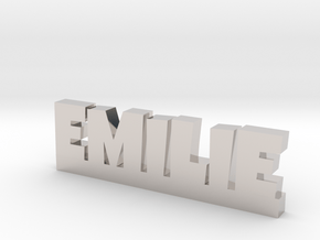 EMILIE Lucky in Rhodium Plated Brass