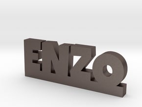 ENZO Lucky in Polished Bronzed Silver Steel