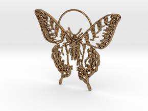 Butterfly 2 in Natural Brass