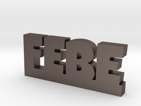 FEBE Lucky in Polished Bronzed Silver Steel