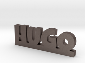 HUGO Lucky in Polished Bronzed Silver Steel