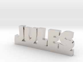 JULES Lucky in Rhodium Plated Brass