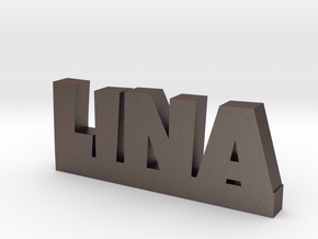 LINA Lucky in Polished Bronzed Silver Steel