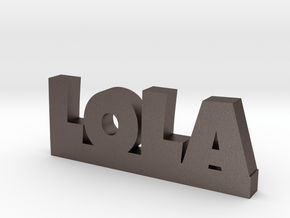 LOLA Lucky in Polished Bronzed Silver Steel