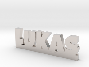 LUKAS Lucky in Rhodium Plated Brass