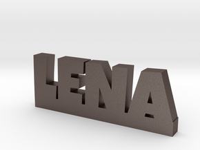 LENA Lucky in Polished Bronzed Silver Steel