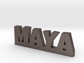 MAYA Lucky in Polished Bronzed Silver Steel