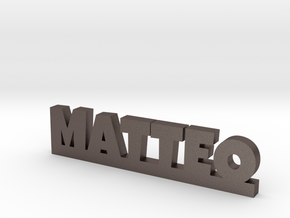 MATTEO Lucky in Polished Bronzed Silver Steel
