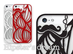 Hipster's Dream - case for iPhone 5/5s in Black Natural Versatile Plastic
