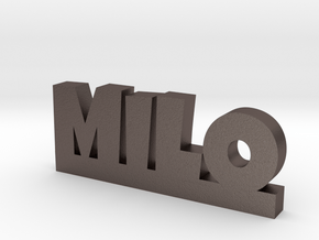 MILO Lucky in Polished Bronzed Silver Steel