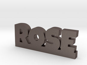 ROSE Lucky in Polished Bronzed Silver Steel