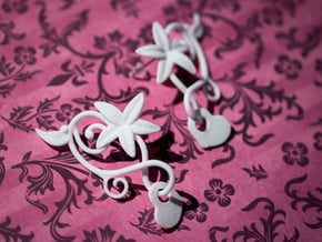 Kotomi Earrings in White Processed Versatile Plastic