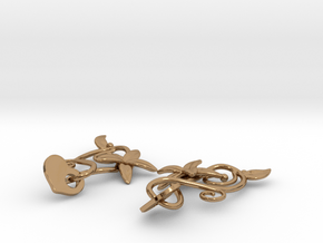 Kotomi Earrings in Polished Brass (Interlocking Parts)