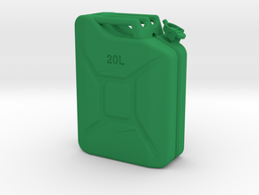 Crawler Scale Jerry Can / gas can in Green Processed Versatile Plastic