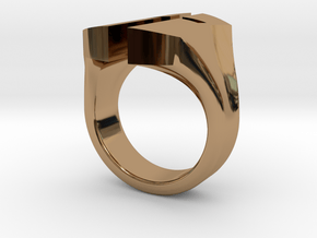 "A Nation's Battle" Ring in Polished Brass: 13 / 69