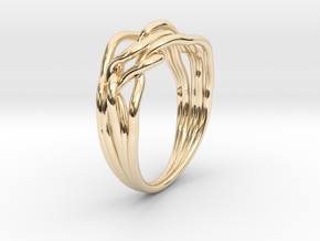 Coral Entanglement in 14k Gold Plated Brass: 9 / 59