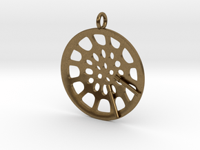 Low Tenor "Essence" steelpan pendant in Natural Bronze: Medium
