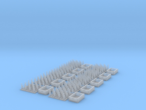 HO Bottles and Crates - 10ea in Smooth Fine Detail Plastic